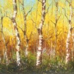 Tim Kenney Oil Painting Yellow Aspens